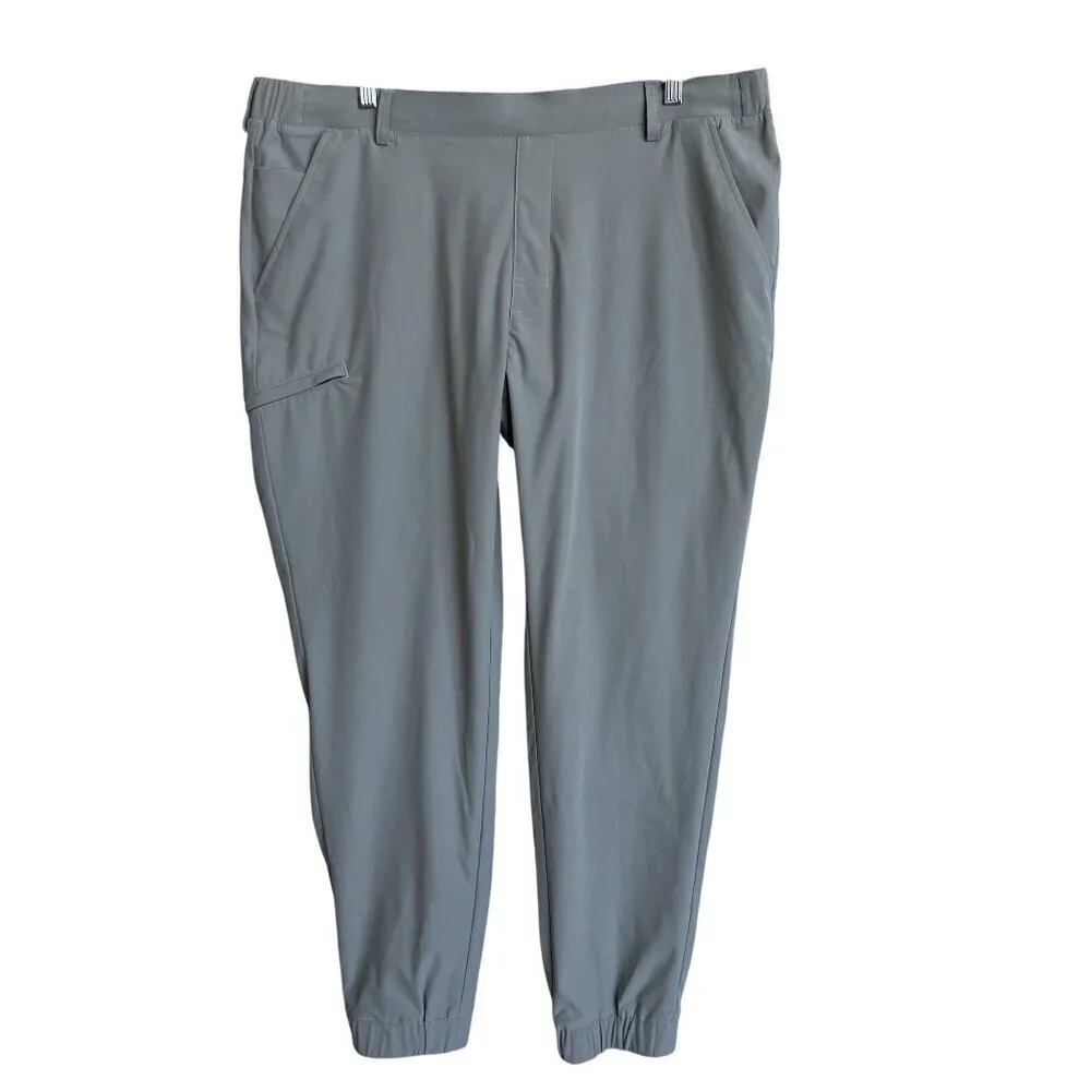 Greg Norman NEW Shark Graphic Mens XL Athleisure Pants Golf Performance Joggers